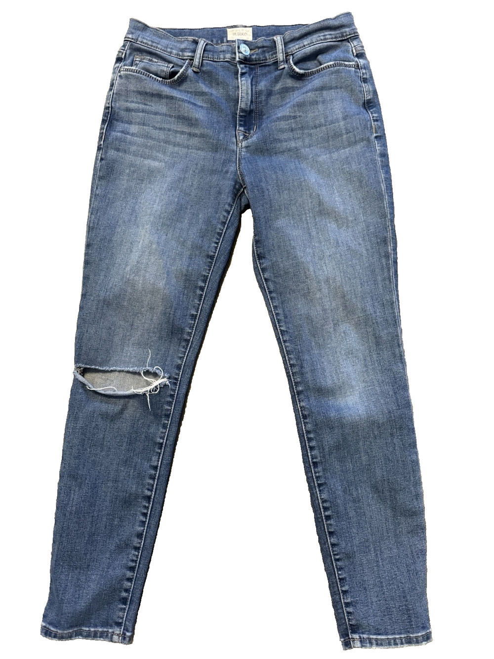 Hudson Jeans Women’s Blair Size 28 High Rise Skinny Ankle Ripped Knee